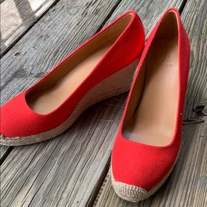 NWOT J Crew Espadrille Wedges